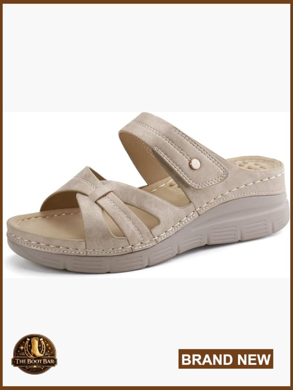 Orthopedic Slide Sandals with Arch Support, Lightweight Water Resistant